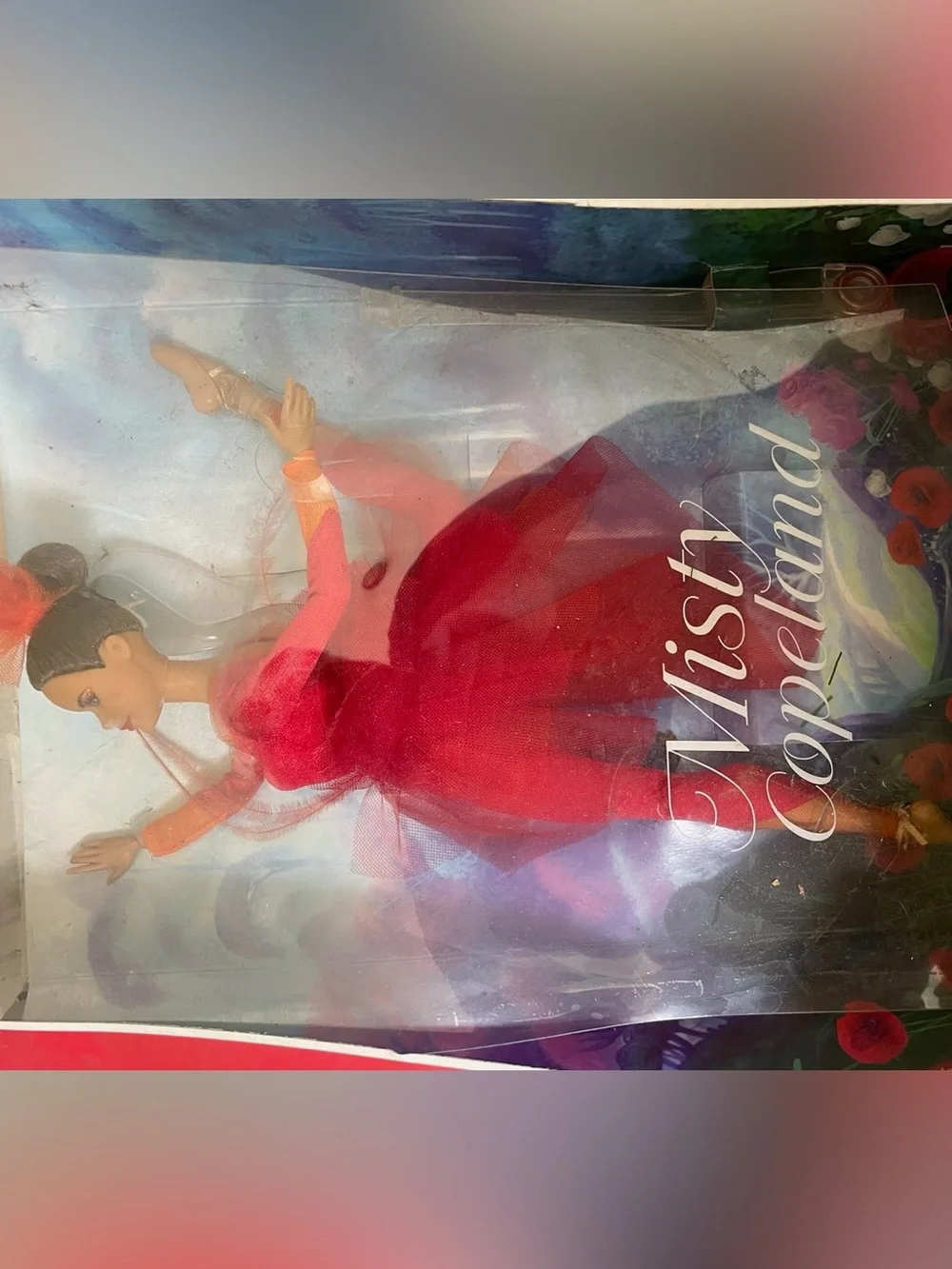 Barbie collector pink label Misty Copeland Red Ballet Costume with Tulle Skirt